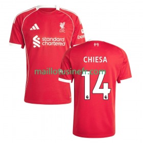 Maillot de Foot Liverpool Federico Chiesa 14 Domicile 2025-26